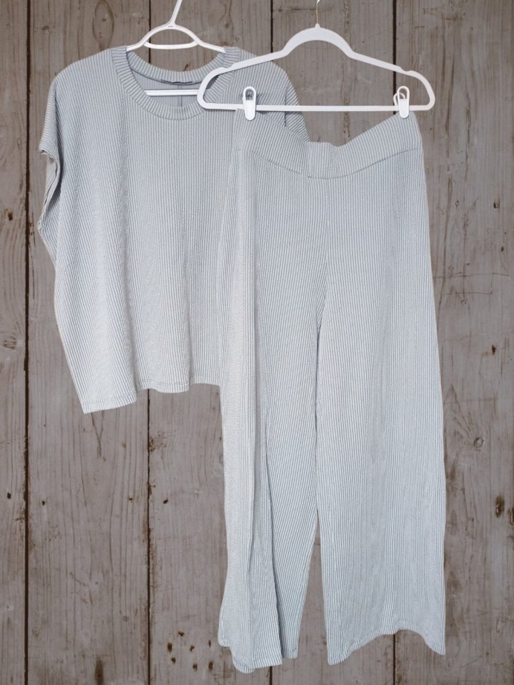 Zenana ribbed lounge set